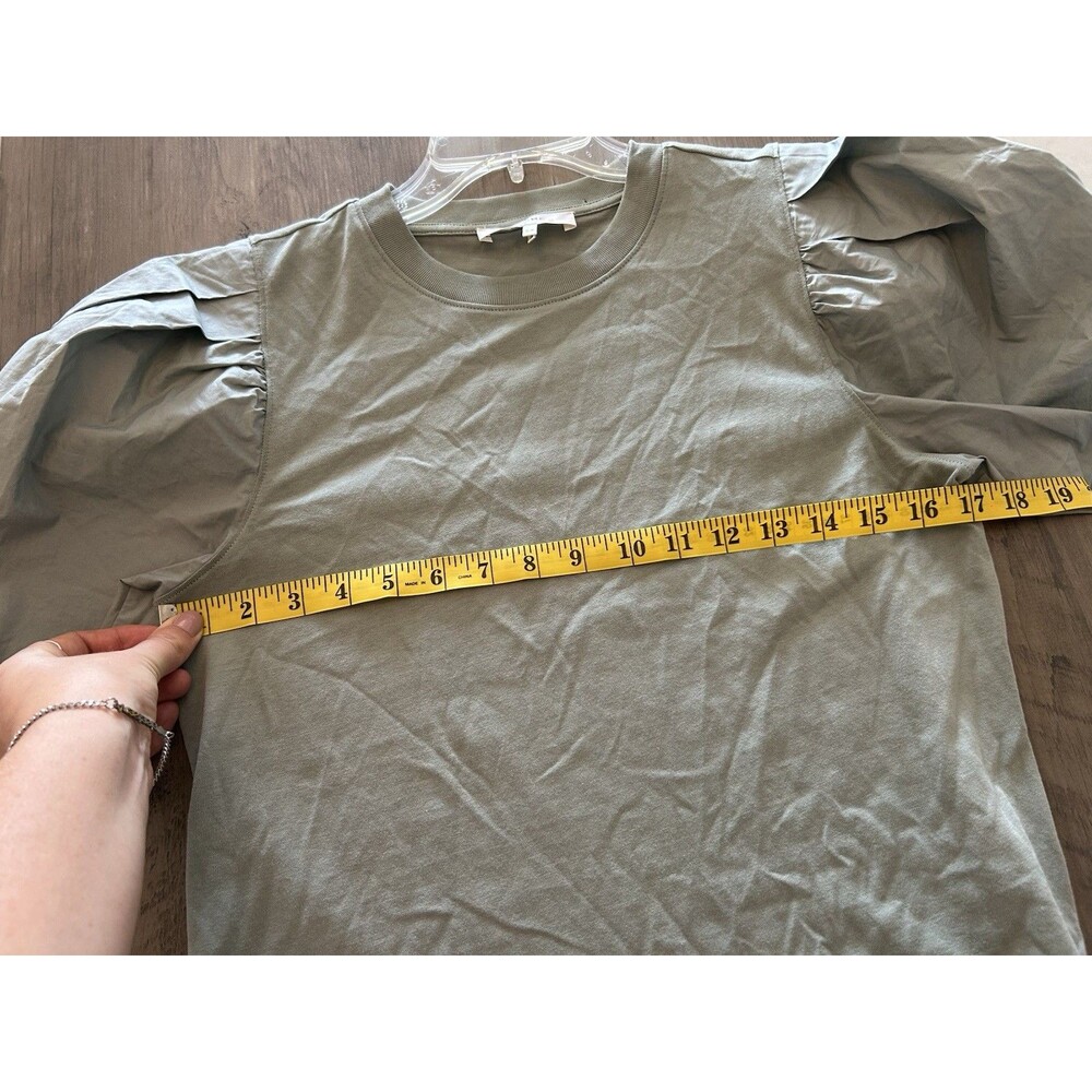 FRAME FRANKIE PUFF SLEEVE T-SHIRT Size Small - Picture 6 of 7